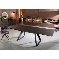 Tavolo Allungabile a 270 cm con Piano in HPL e Base in Alluminio - Villongo