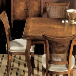 Tavolo Allungabile a 200 cm con 4 Sedie in Legno Bassano Made in Italy - Ambra
