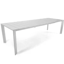 Tavolo Allungabile a 281 cm in Alluminio con Piano a Doghe - Specifico