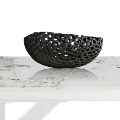 Tavolo Allungabile a 240 cm in Ceramica Finitura Marmo Onice Lucido - Piemonte