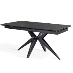 Tavolo Allungabile a 240 cm in Ceramica e Base in Metallo - Bouquet