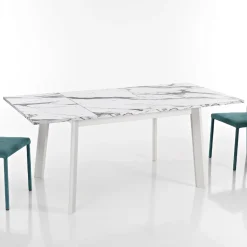 Tavolo Allungabile a 220 cm in Faggio e Melaminico Made in Italy - Toles