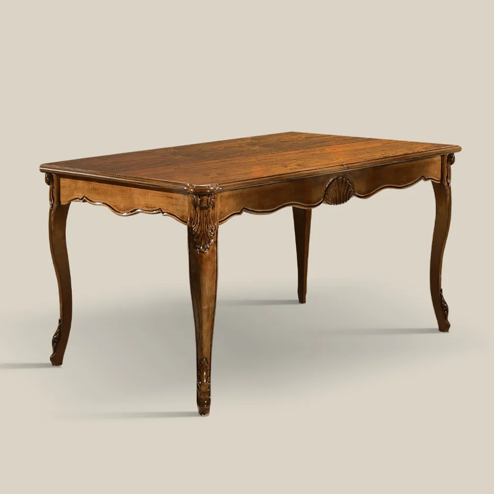 Tavolo Allungabile a 280 cm in Legno Noce Bassano Made in Italy - Caligola