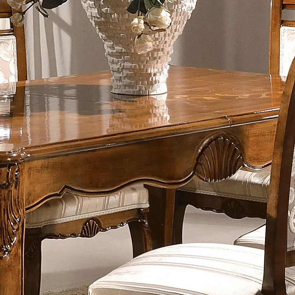 Tavolo Allungabile a 280 cm in Legno Noce Bassano Made in Italy - Caligola