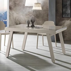 Tavolo Allungabile a 240 cm in Legno Laccato Made in Italy - Adrienne