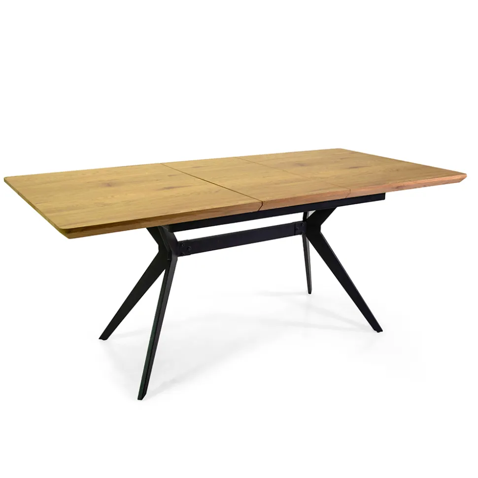 Tavolo Allungabile a 180 cm in MDF Effetto Legno con Venatura in Rilievo - Schiuma