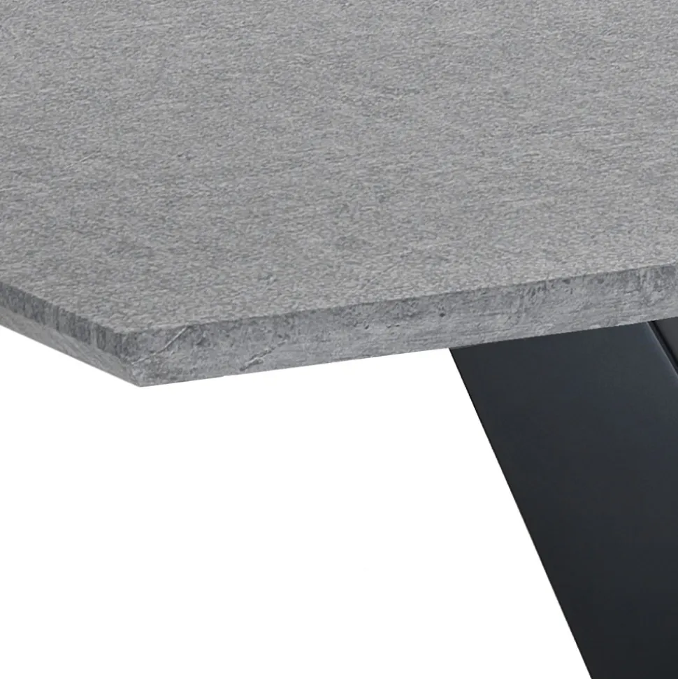 Tavolo Allungabile a 200 cm in MDF Cemento - Olmio