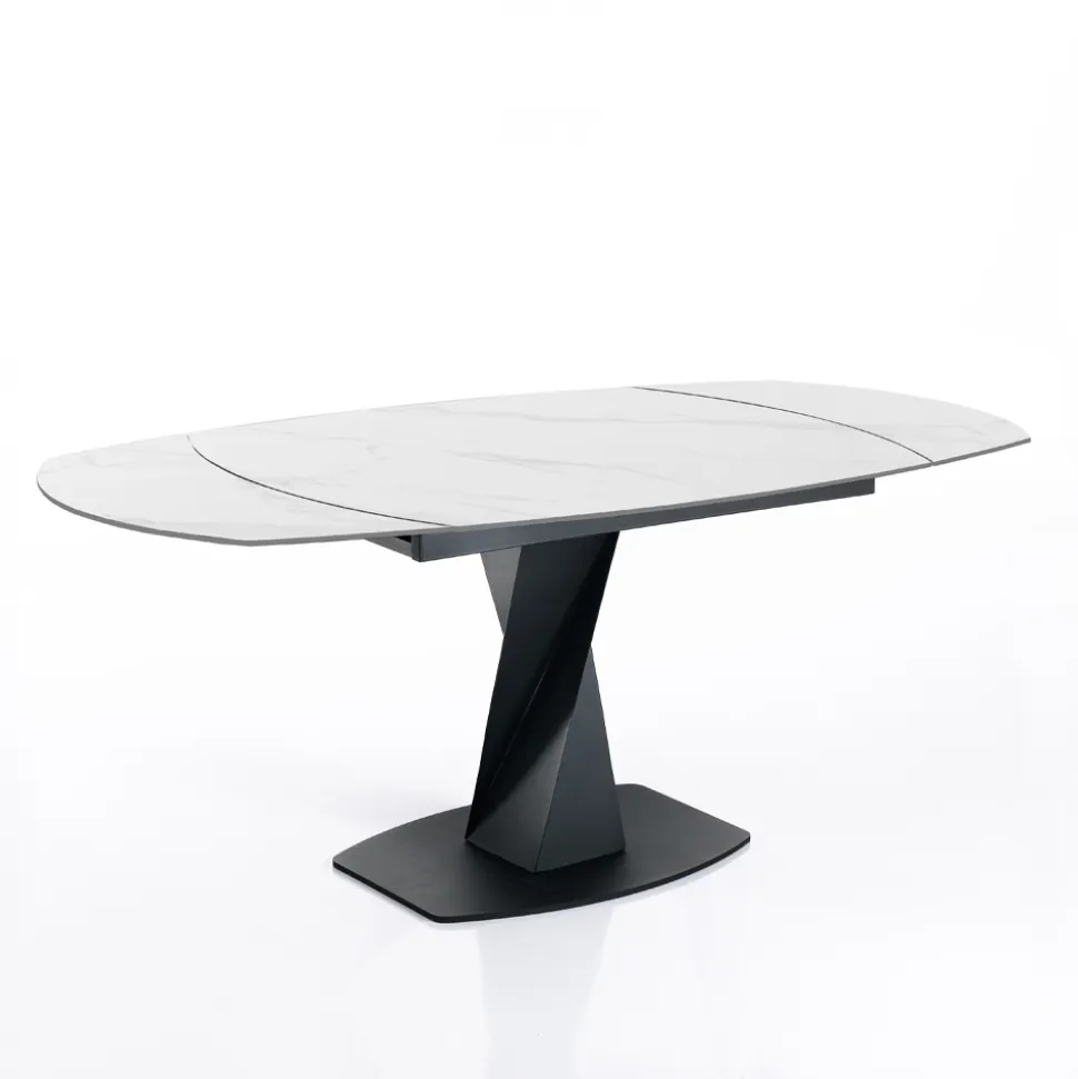 Tavolo Allungabile a 165 cm in Metallo e Ceramica - Boccanera