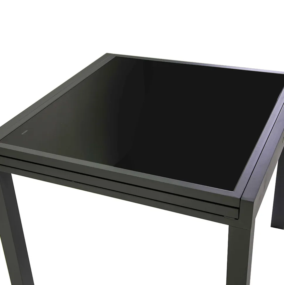 Tavolo Allungabile a 180 cm o 220 cm con Piano in Vetro Temprato - Cartellina