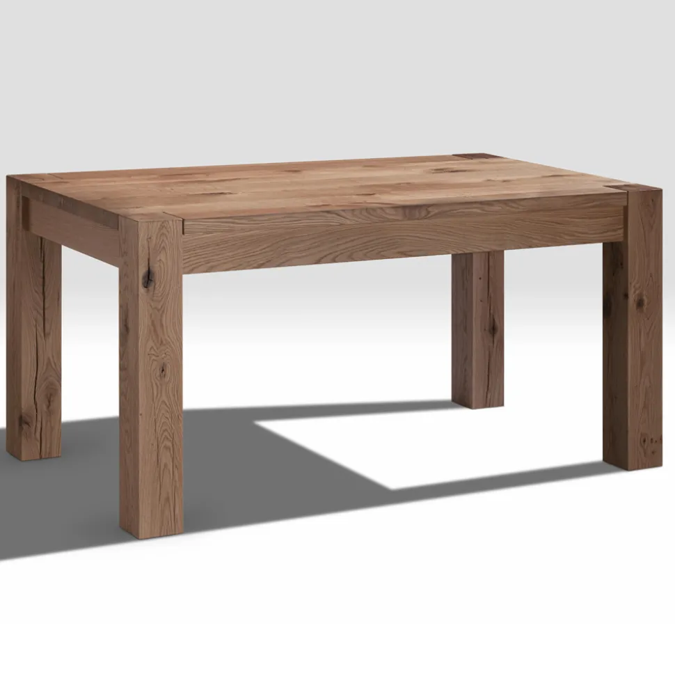 Tavolo Allungabile con Gambe e Piano Impiallacciati Made in Italy - Tash