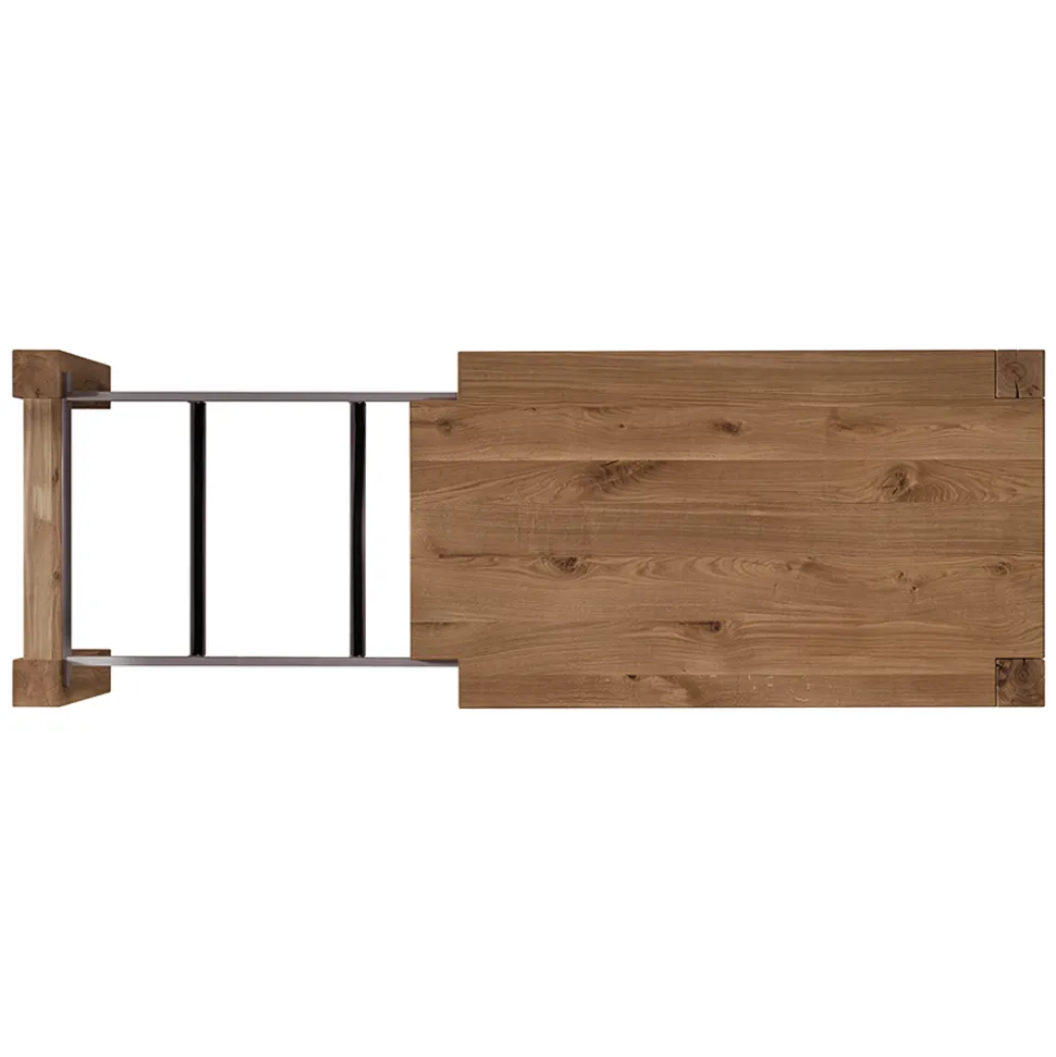 Tavolo Allungabile con Gambe e Piano Impiallacciati Made in Italy - Tash