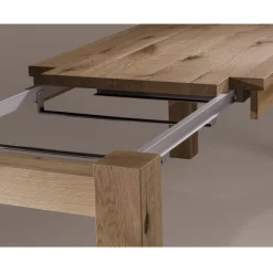 Tavolo Allungabile con Gambe e Piano Impiallacciati Made in Italy - Tash
