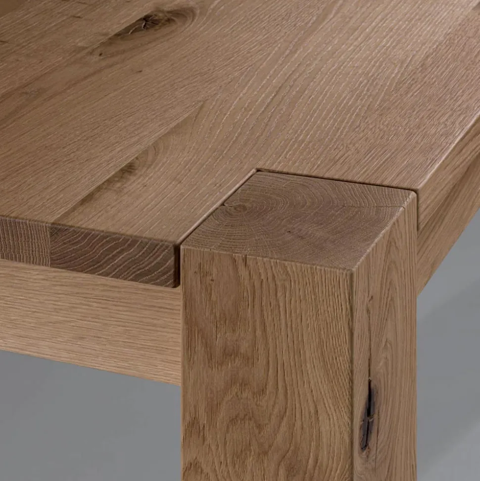 Tavolo Allungabile con Gambe e Piano Impiallacciati Made in Italy - Tash