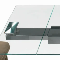 Tavolo Allungabile con Piano in Vetro Made in Italy - Equatore