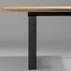 Tavolo Allungabile con Piano e Bordo Scortecciato Made in Italy - Aravis