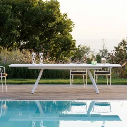 Tavolo Allungabile da Giardino in Acciaio Zincato Made in Italy – Brienne