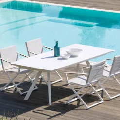 Tavolo Allungabile da Giardino in Acciaio Zincato Made in Italy – Brienne