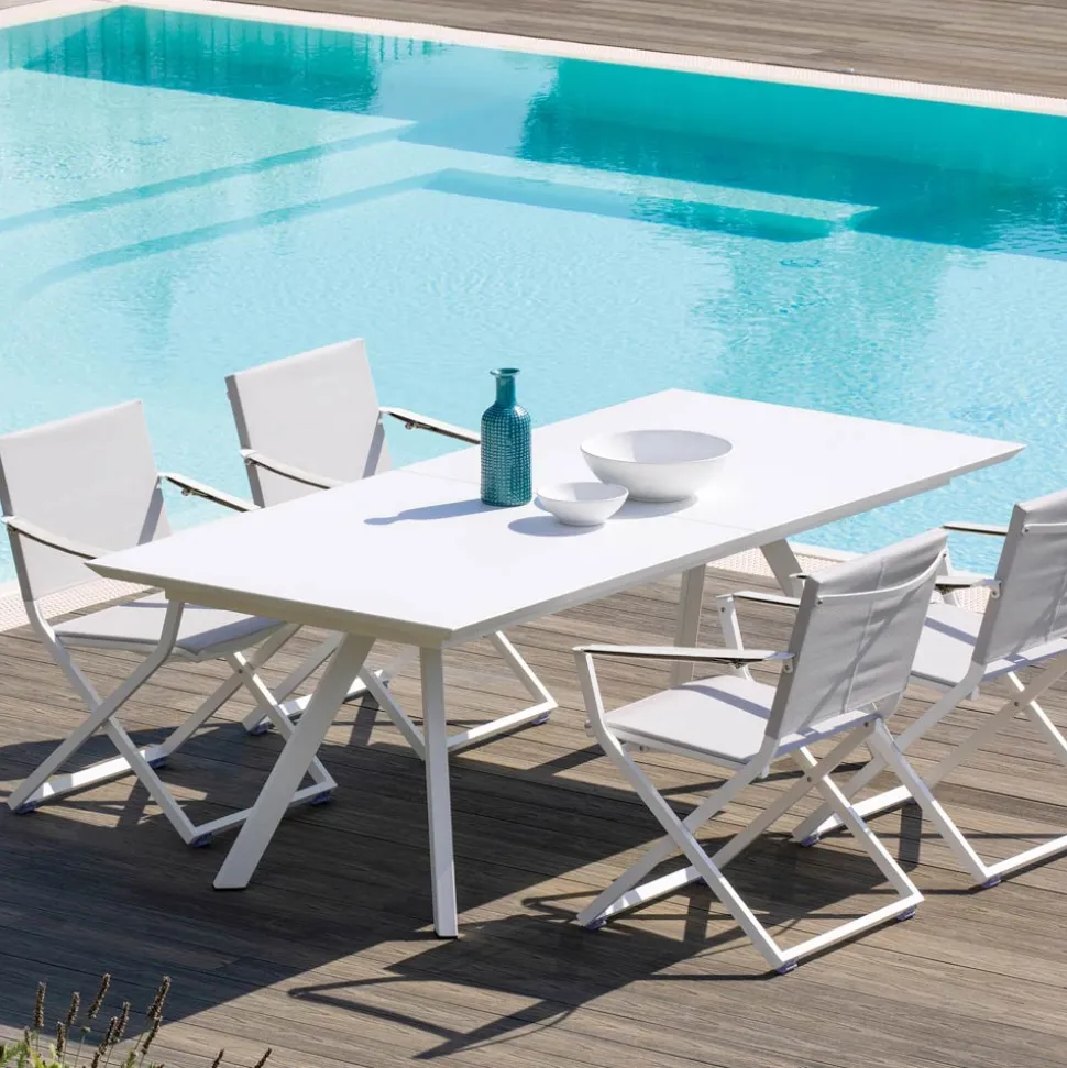 Tavolo Allungabile da Giardino in Acciaio Zincato Made in Italy – Brienne