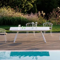 Tavolo Allungabile da Giardino in Acciaio Zincato Made in Italy – Brienne