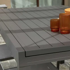 Tavolo Allungabile da Giardino Realizzato Interamente in Alluminio - Foglio