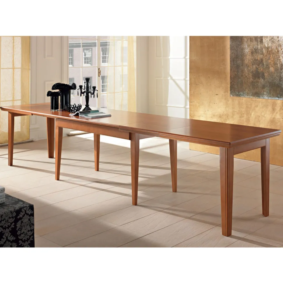 Tavolo Allungabile da Pranzo a 380 cm in Legno Design 14 Posti - Marzena