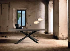 Tavolo Allungabile di Design in Legno Rovere 14 Posti - Oncino