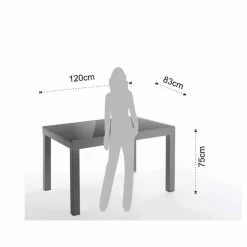Tavolo Allungabile di Design in Vetro e Metallo - Guerriero