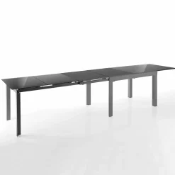 Tavolo Allungabile di Design in Vetro e Metallo - Guerriero