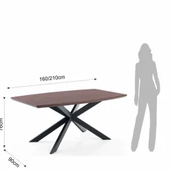 Tavolo Allungabile di Design in Mdf e Metallo - Torquato