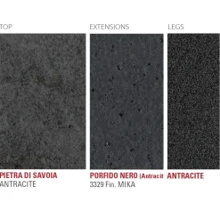 Tavolo Allungabile Fino a 240 cm con Piano in Laminam Made in Italy - Maltese