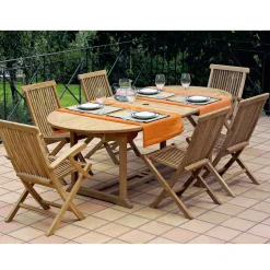 Tavolo Allungabile fino a 320 cm da Giardino in Teak – Yggdrasil