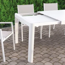Tavolo Allungabile fino a 300 cm da Esterno in Alluminio Verniciato - Glass