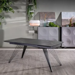 Tavolo Allungabile fino a 240 cm in Ceramica e Metallo - Bouquet