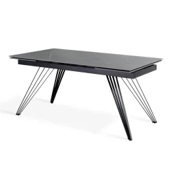 Tavolo Allungabile fino a 240 cm in Ceramica e Metallo - Bouquet