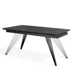 Tavolo Allungabile fino a 240 cm in Ceramica e Metallo - Bouquet