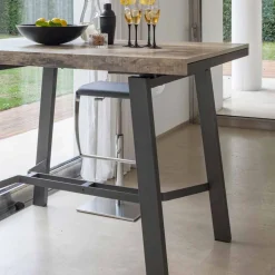 Tavolo Allungabile fino a 280 cm in Legno e Metallo Made in Italy - Gallotto