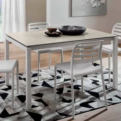 Tavolo Allungabile Fino a 238 cm in Laminam e Metallo Made in Italy - Remigio
