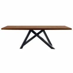 Tavolo Allungabile Fino a 300 cm in Legno e Acciaio Made in Italy - Settimmio