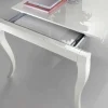 Tavolo Allungabile fino a 350 cm in Legno Noce Tanganika Bianco Lucido - Leomas