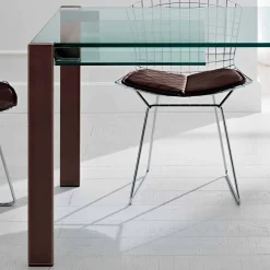 Tavolo Allungabile Fino a 280 cm in Vetro Trasparente Made in Italy – Sopot