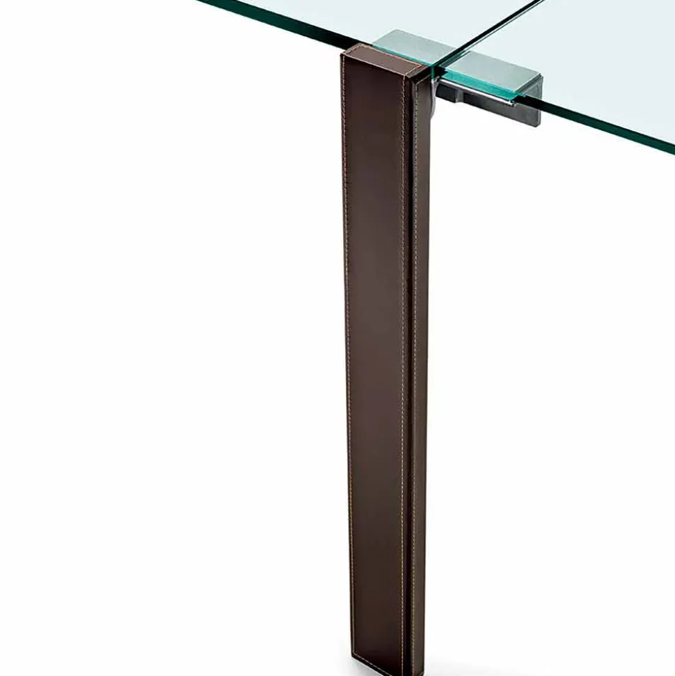 Tavolo Allungabile Fino a 280 cm in Vetro Trasparente Made in Italy – Sopot