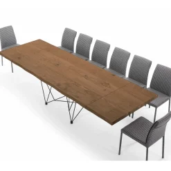 Tavolo Allungabile Fino 300 cm in Legno Impiallacciato Made in Italy – Ezzellino