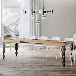 Tavolo Allungabile Fino 4 mt in Legno Nobilitato e Ferro Made in Italy – Marella