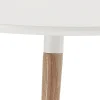 Tavolo allungabile in legno, piano bianco opaco Ian