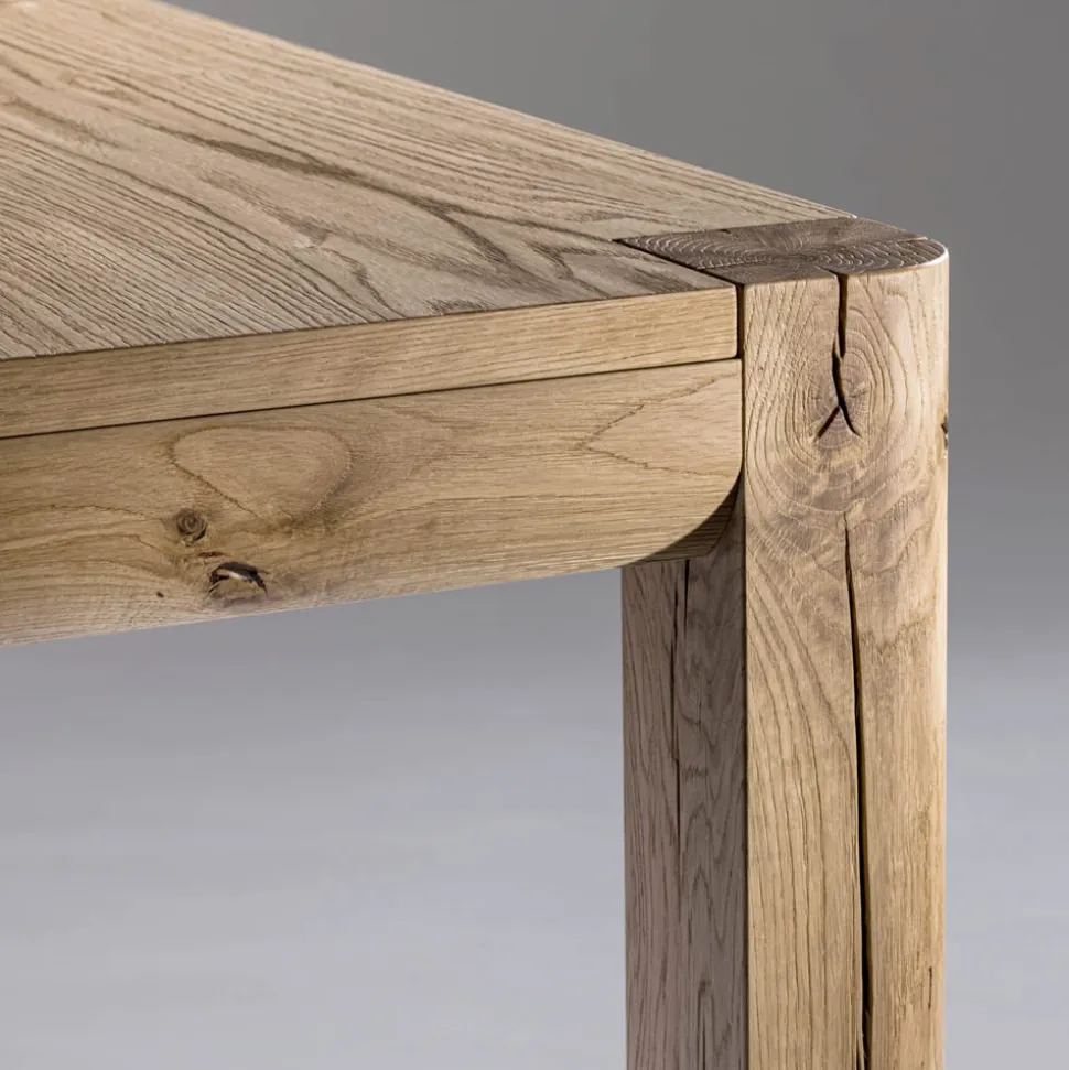 Tavolo Allungabile in Listellare e Gambe Quadrotto Made in Italy - Rillian