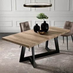 Tavolo Allungabile in Melaminico di 2 Diverse Finiture Made in Italy - Tecna