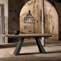 Tavolo Allungabile Lateralmente in Rovere Made in Italy - Zerba