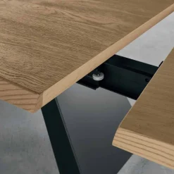 Tavolo Allungabile Lateralmente in Rovere Made in Italy -  Zerba