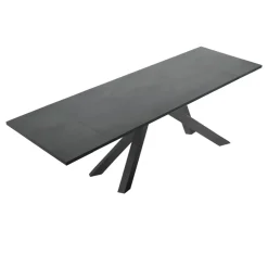 Tavolo Allungabile Moderno con Piano in Legno Laminato Made in Italy – Settimmio