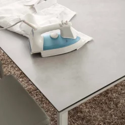 Tavolo allungabile moderno con piano in vetro ceramica Filadelfia